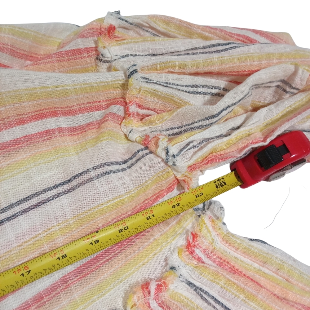 Free People Pastel Striped Mini Dress - Pink, Yellow, Blue, Cream - Picture 4 of 7